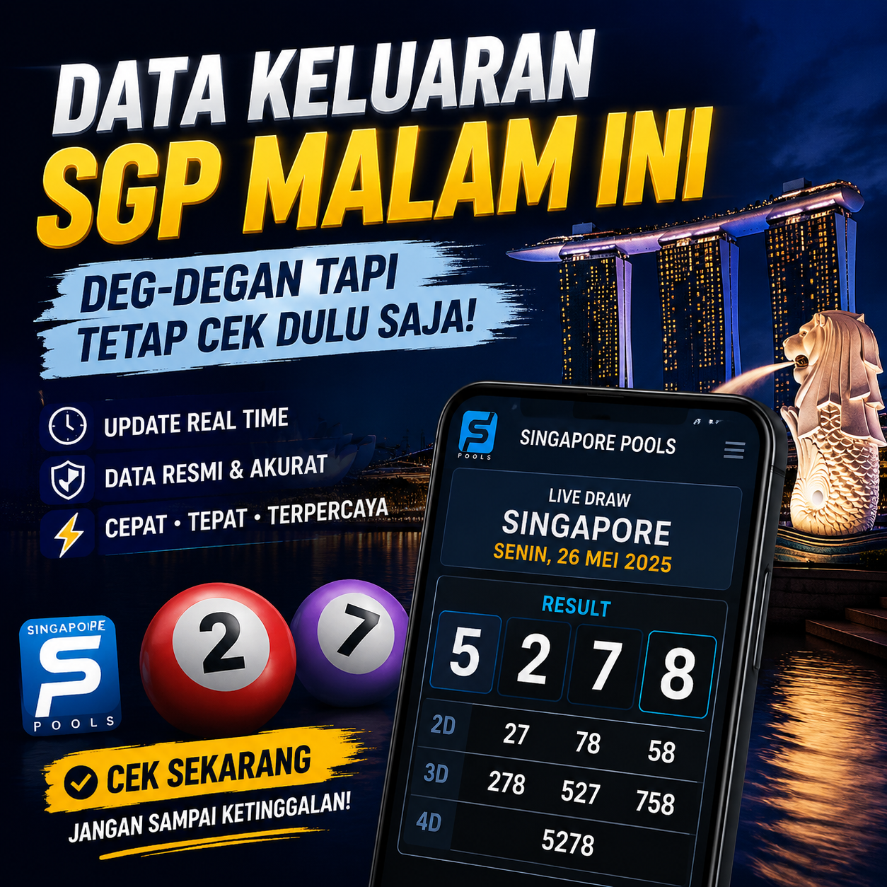 Data Keluaran SGP Malam Ini: Deg-degan Tapi Tetap Cek Dulu Saja